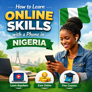 How to learn online skills with a phone in Nigeria